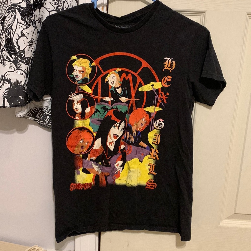 Black Womens T-Shirt - Hex Girls - Scooby Doo